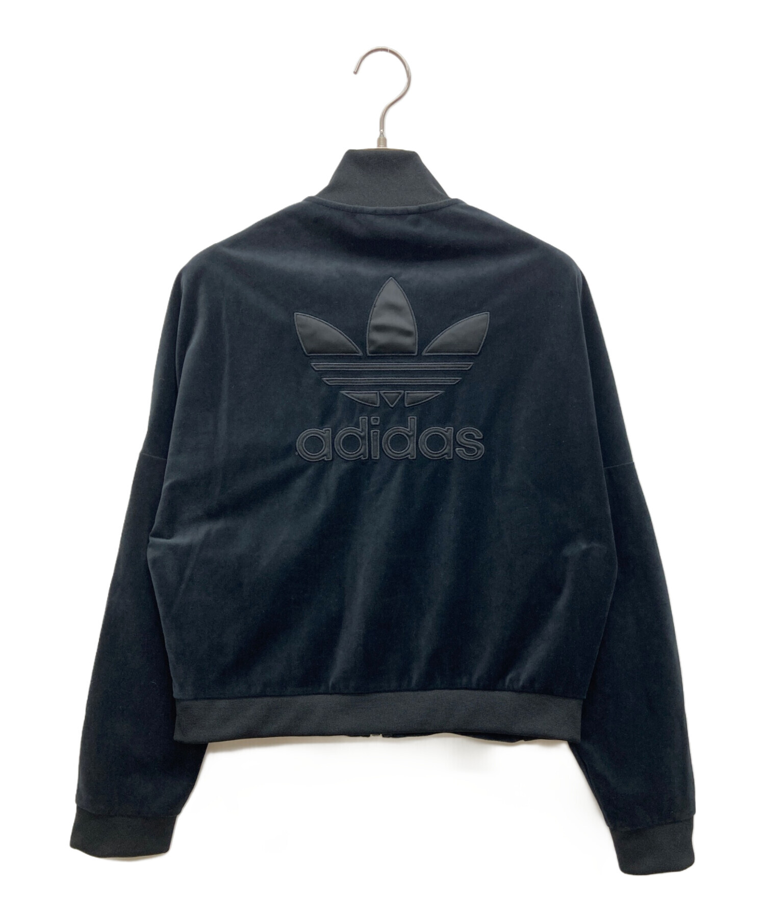 adidas アディダス ベロア トラックジャケット トレフォイルロゴ刺繍 中古・古着通販】adidas (アディダス) トレフォイルロゴ ベロア