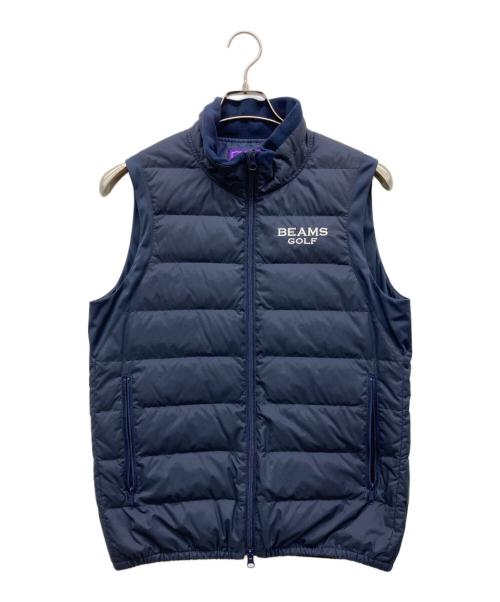 BEAMS GOLF フード付きジップベスト　ネイビー 【新品未使用品】 中古・古着通販】BEAMS GOLF (ビームスゴルフ) ダウンベスト ネイビー