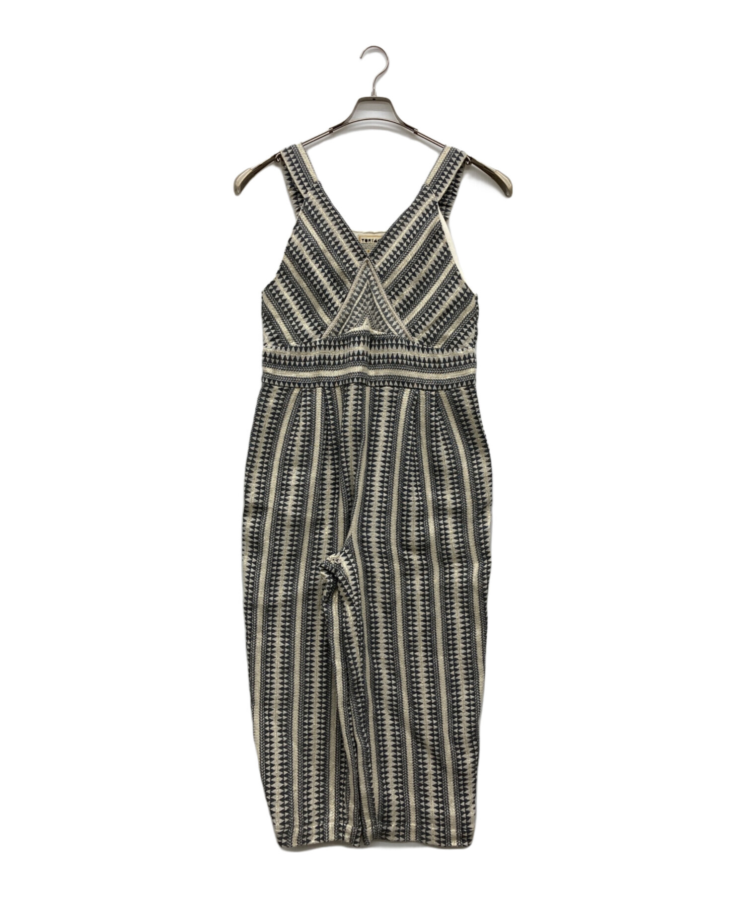 中古・古着通販】YURTAO (ユルタオ) リネン混サロペット グレー サイズ