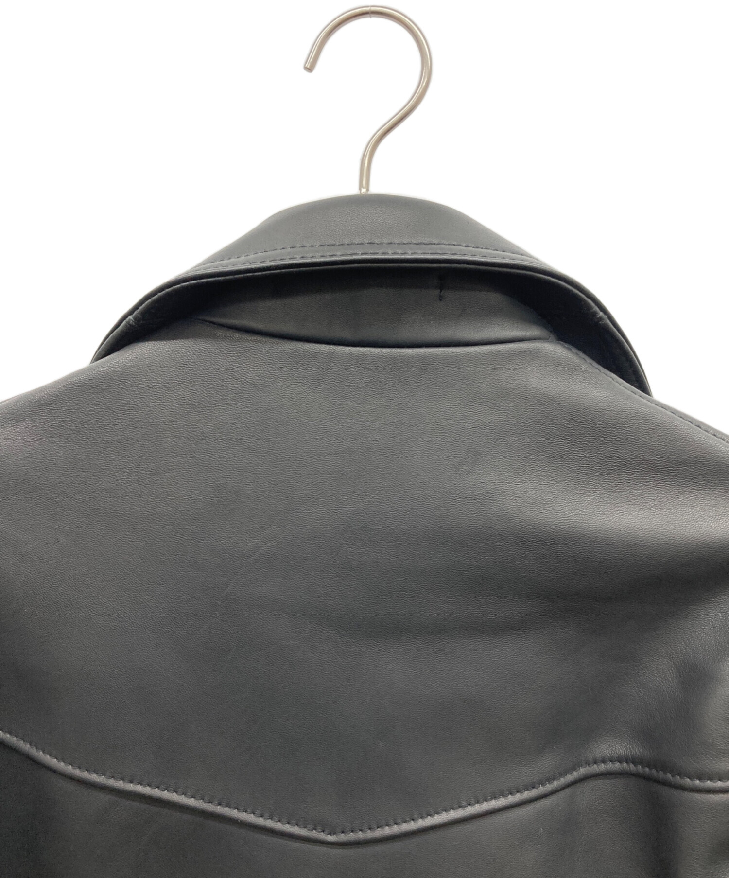 中古・古着通販】BEAMS (ビームス) ラムレザーダブルライダース