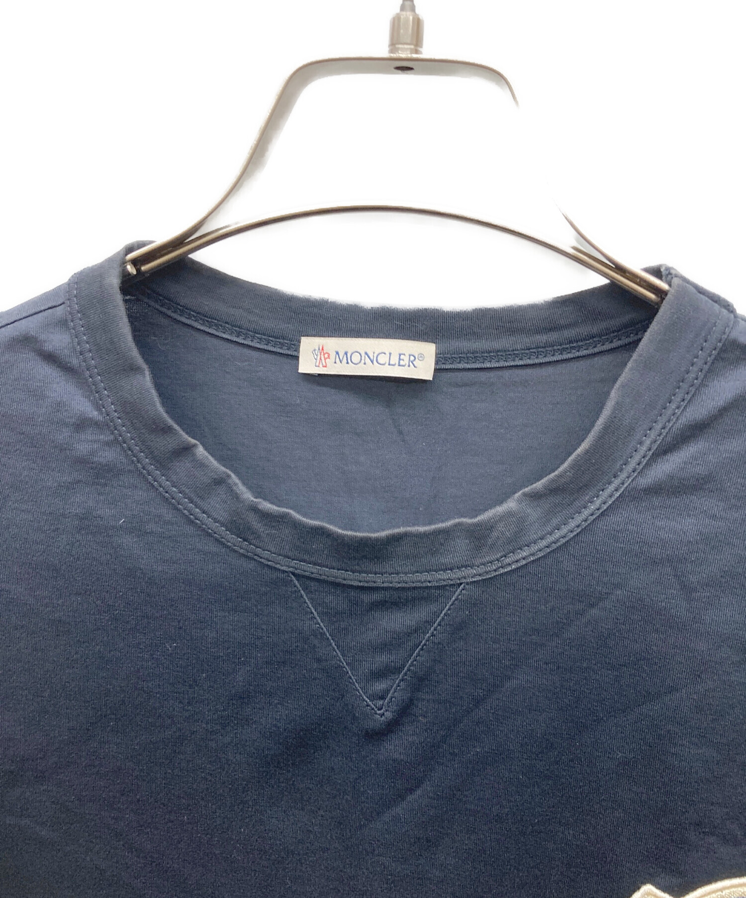 中古・古着通販】MONCLER (モンクレール) MAGLIA T-SHIRT ネイビー