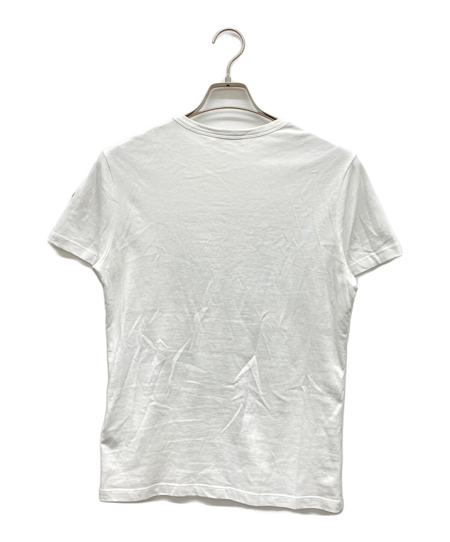 中古・古着通販】MONCLER (モンクレール) ロゴTシャツ ホワイト サイズ 