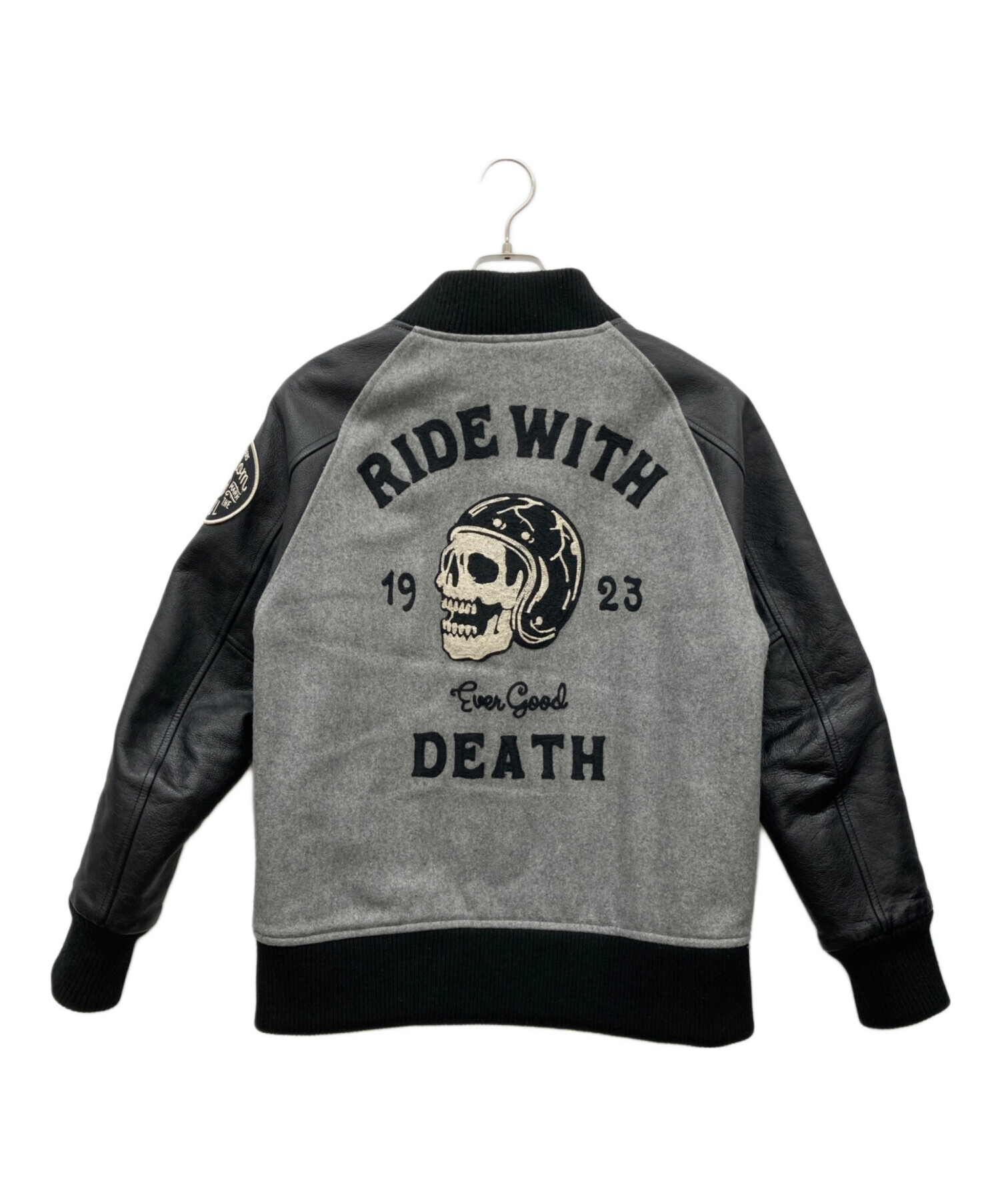 中古・古着通販】SKULL WORKS (スカルワークス) 切替レザースタジャン