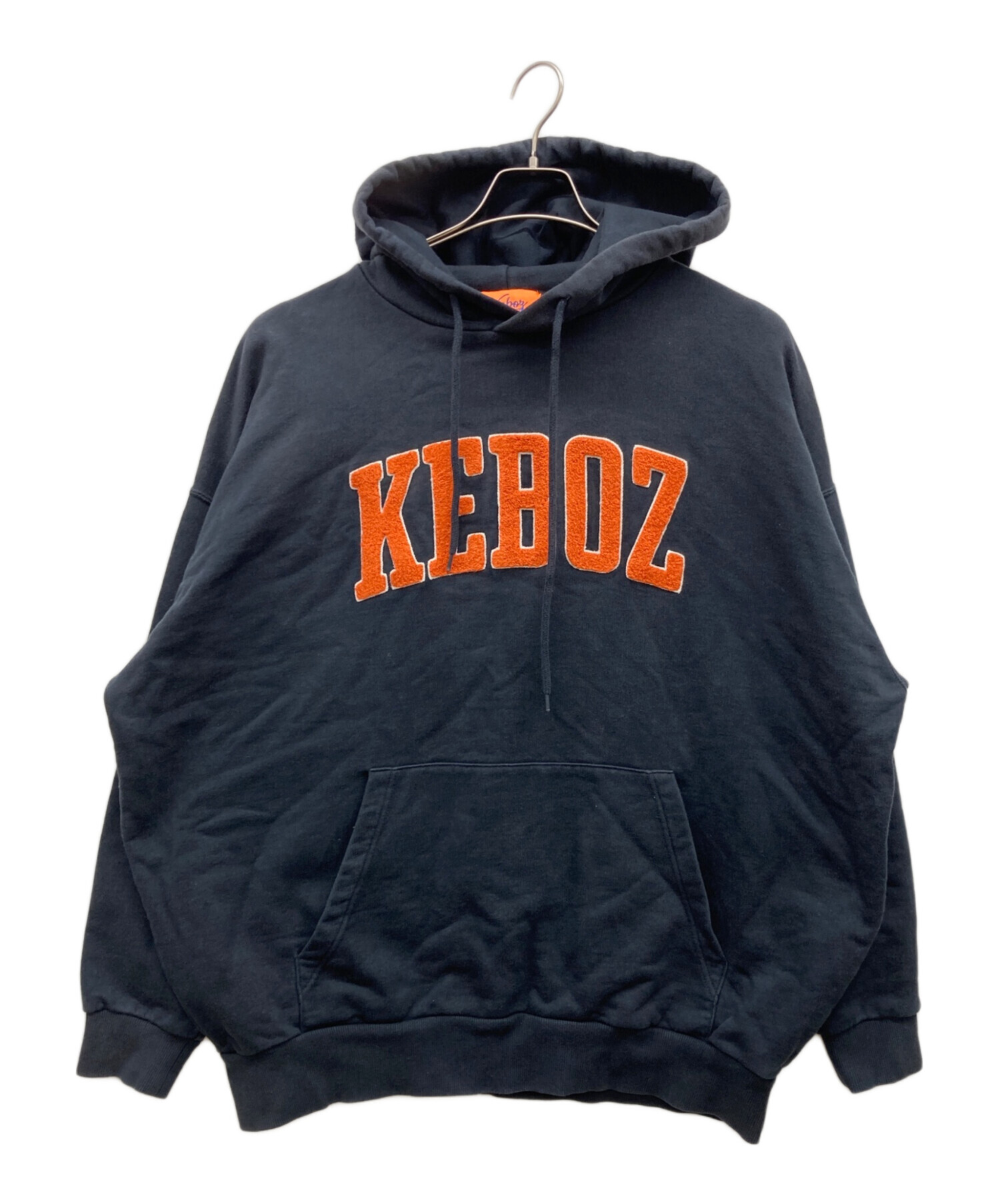 中古・古着通販】KEBOZ (ケボズ) フロントワッペンパーカー ネイビー 