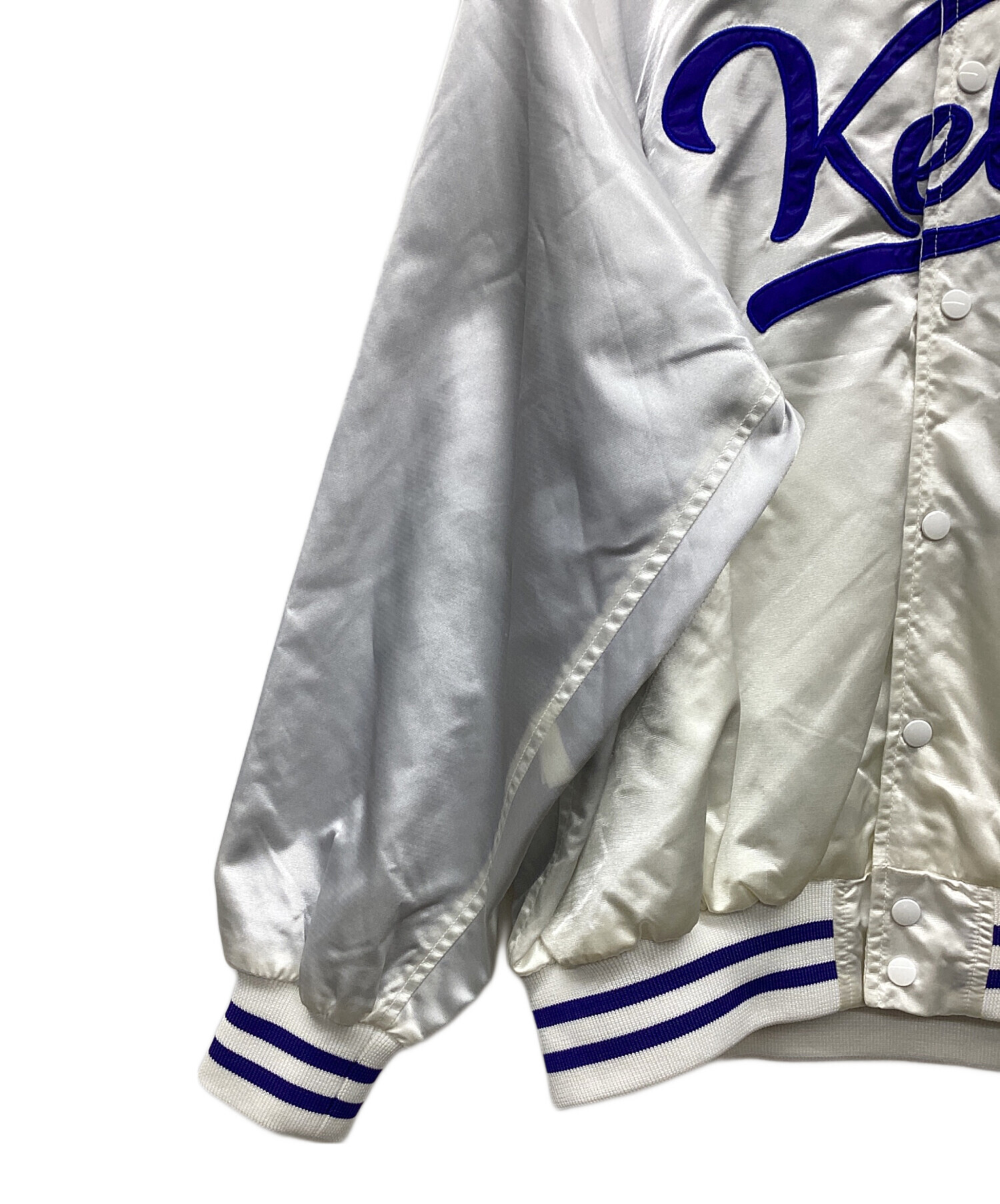 中古・古着通販】KEBOZ (ケボズ) ナイロンスタジャン シルバー サイズ