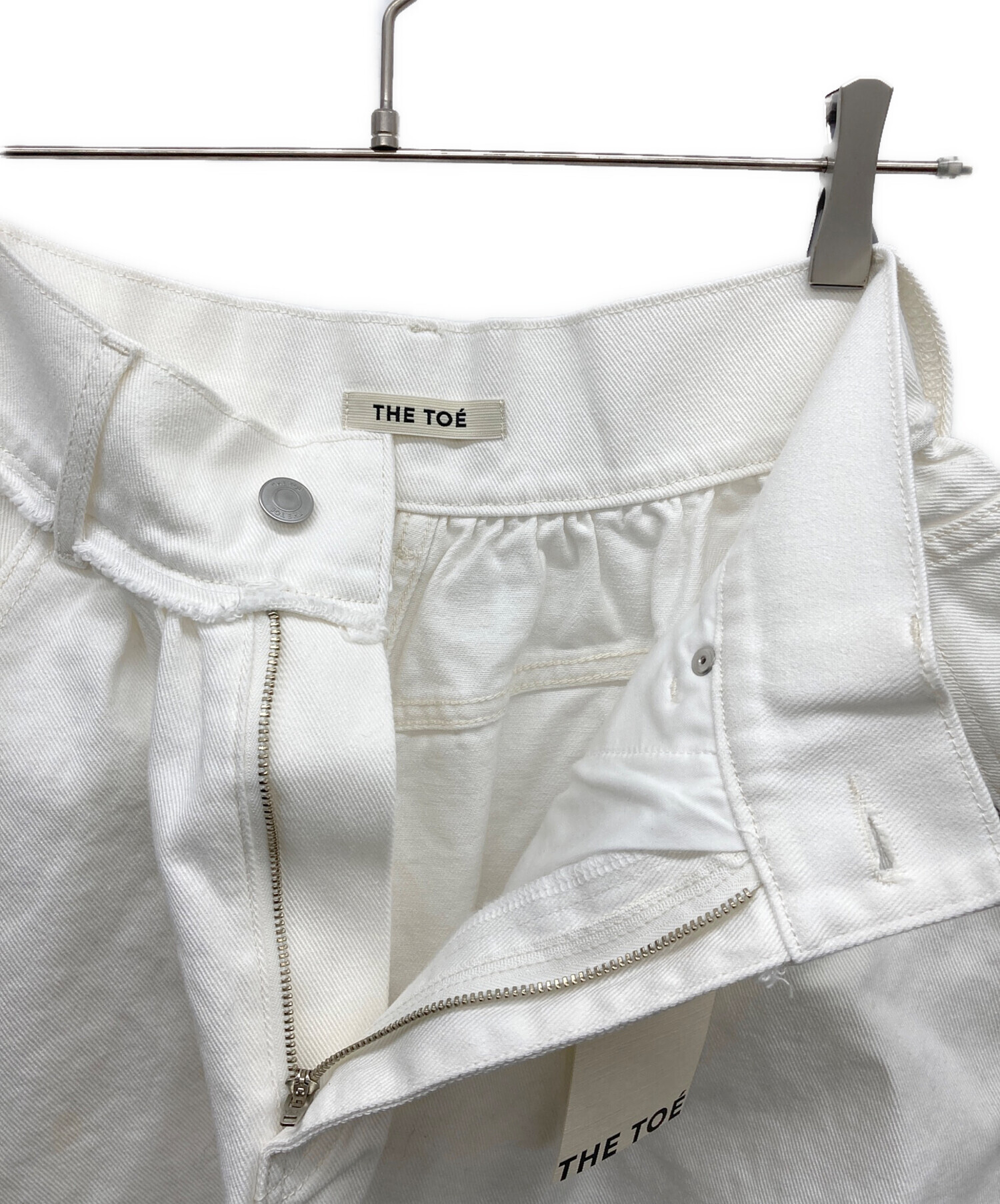 中古・古着通販】THE TOE (ザ・トゥー) Olympia Denim Skirt ホワイト