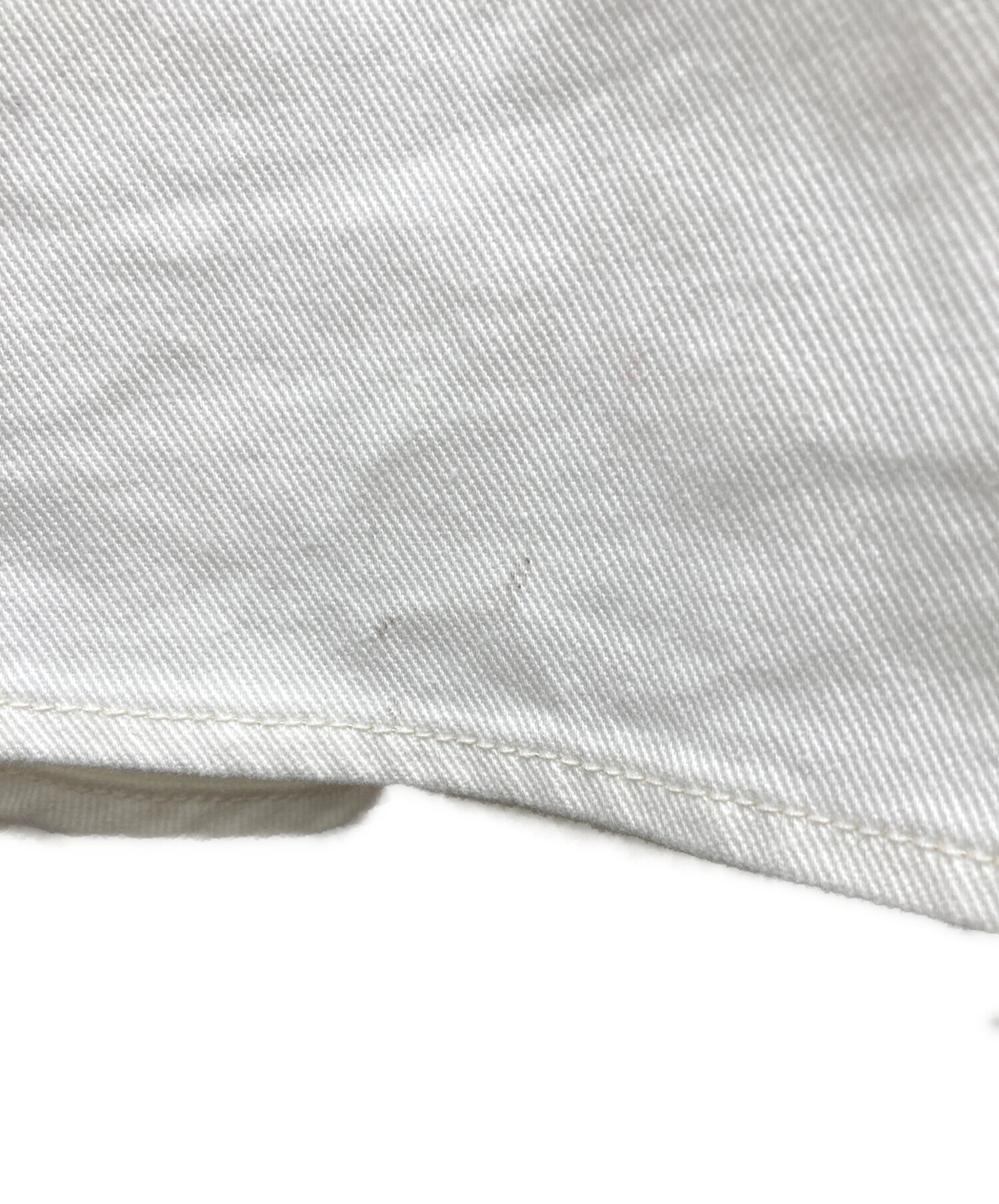 中古・古着通販】THE TOE (ザ・トゥー) Olympia Denim Skirt ホワイト