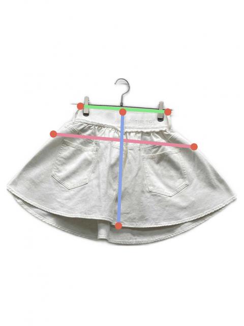 中古・古着通販】THE TOE (ザ・トゥー) Olympia Denim Skirt ホワイト