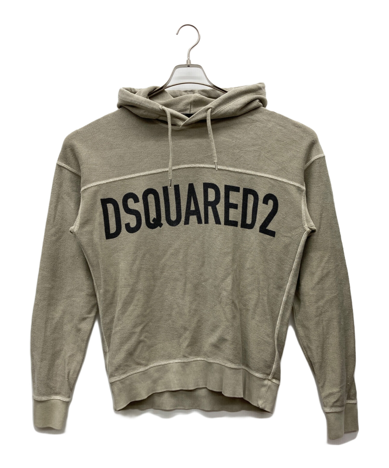 DSQUARED2 パーカー 美品 中古・古着通販】DSQUARED2 (ディースクエアード) ロゴプリント