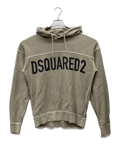 DSQUARED ディースクエアード パーカー S オレンジ 【古着】【中古】【送料無料】 オレンジ プルオーバーパーカー コットン イエロー ディースクエアード