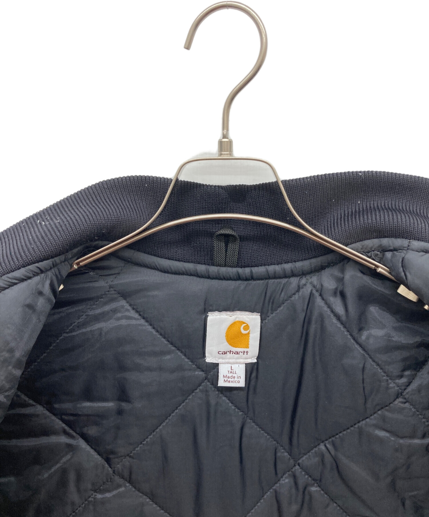 中古・古着通販】CarHartt (カーハート) ダック地中綿ベスト ブラック