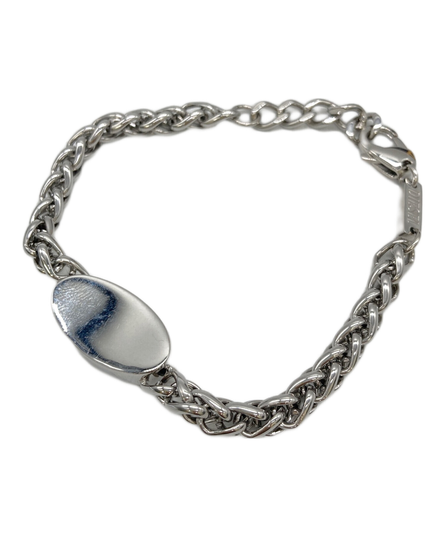 中古・古着通販】DIESEL (ディーゼル) Dロゴブレスレット シルバー 
