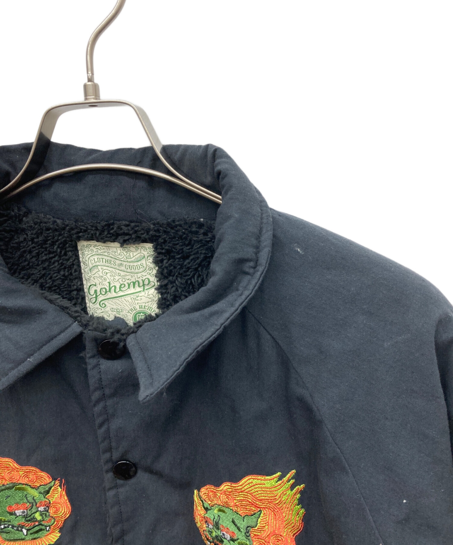 中古・古着通販】GO HEMP (ゴーヘンプ) 裏ボアジャケット ブラック