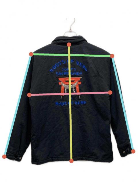 中古・古着通販】GO HEMP (ゴーヘンプ) 裏ボアジャケット ブラック