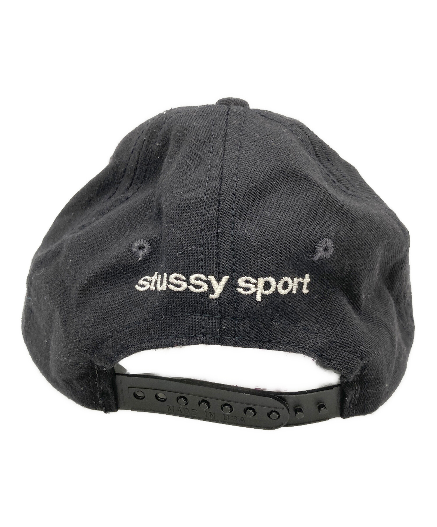 中古・古着通販】stussy (ステューシー) Sロゴキャップ ブラック