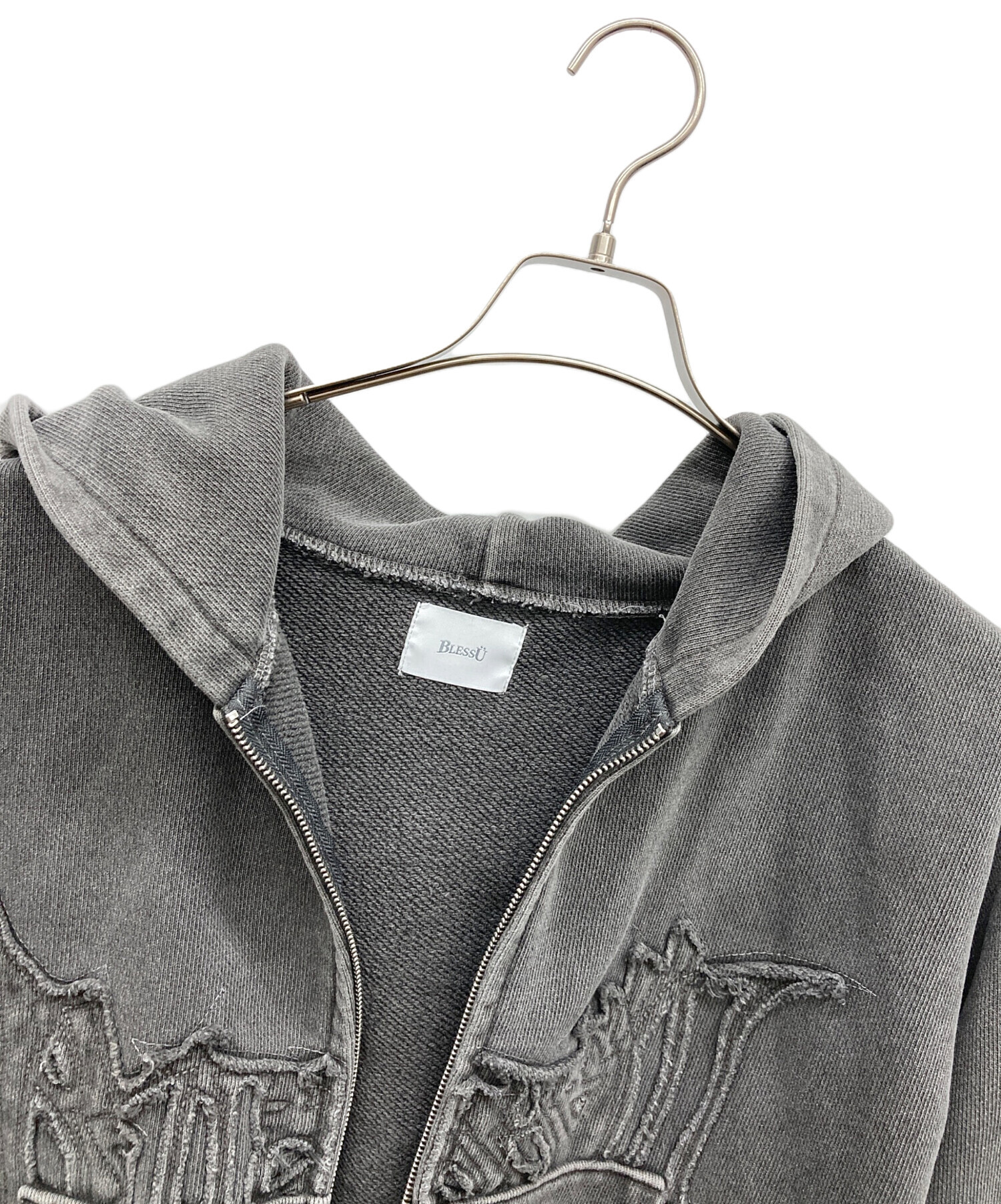 中古・古着通販】BLESS U (ブレスユー) ダブルジップパーカー グレー