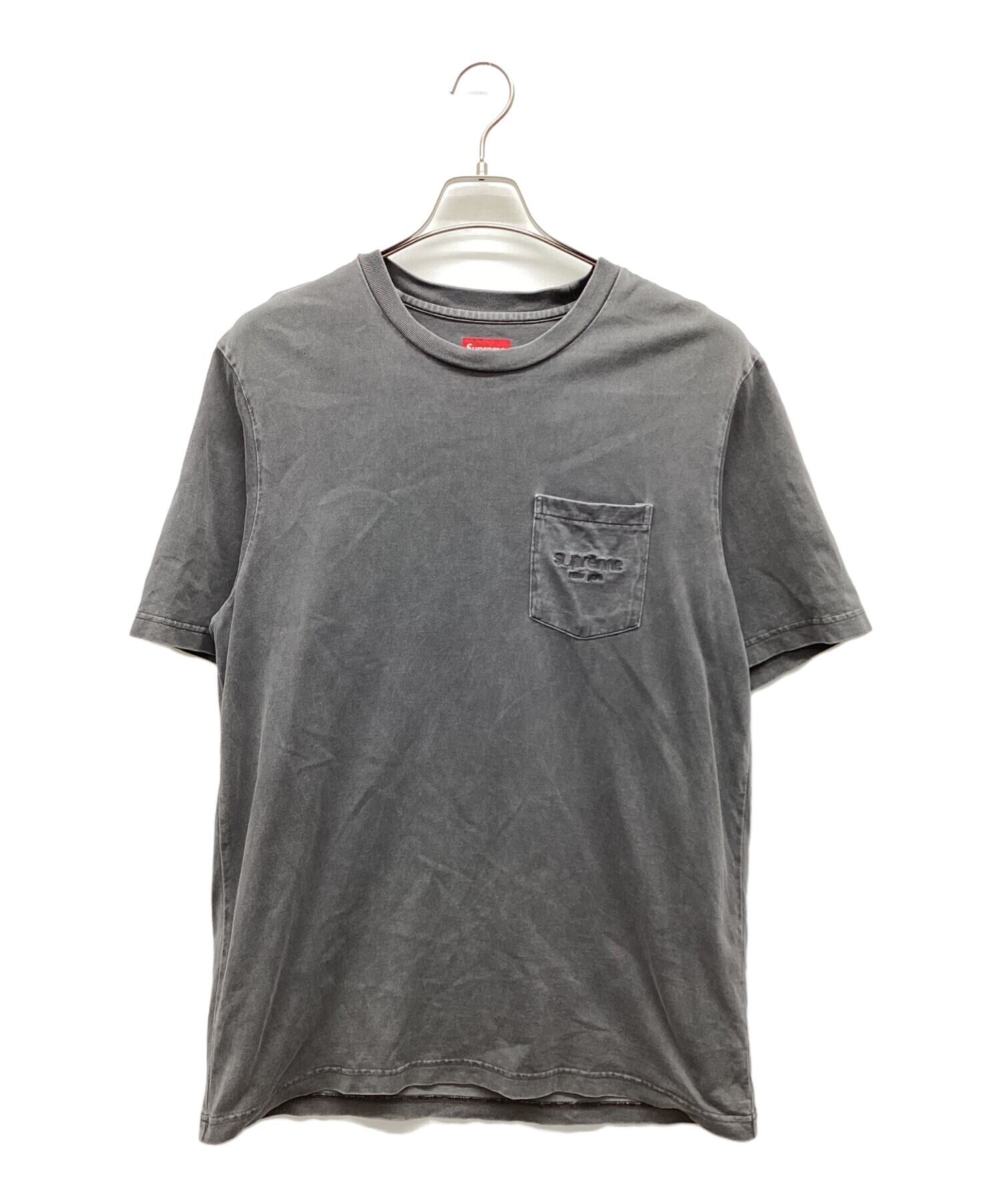 中古・古着通販】Supreme (シュプリーム) Overdyed Pocket Tee 墨黒 