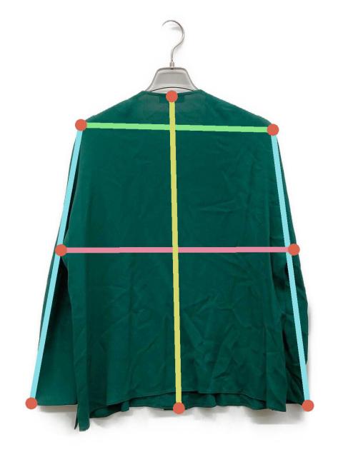 中古・古着通販】Drawer (ドゥロワー) シルクジョーゼットノーカラー