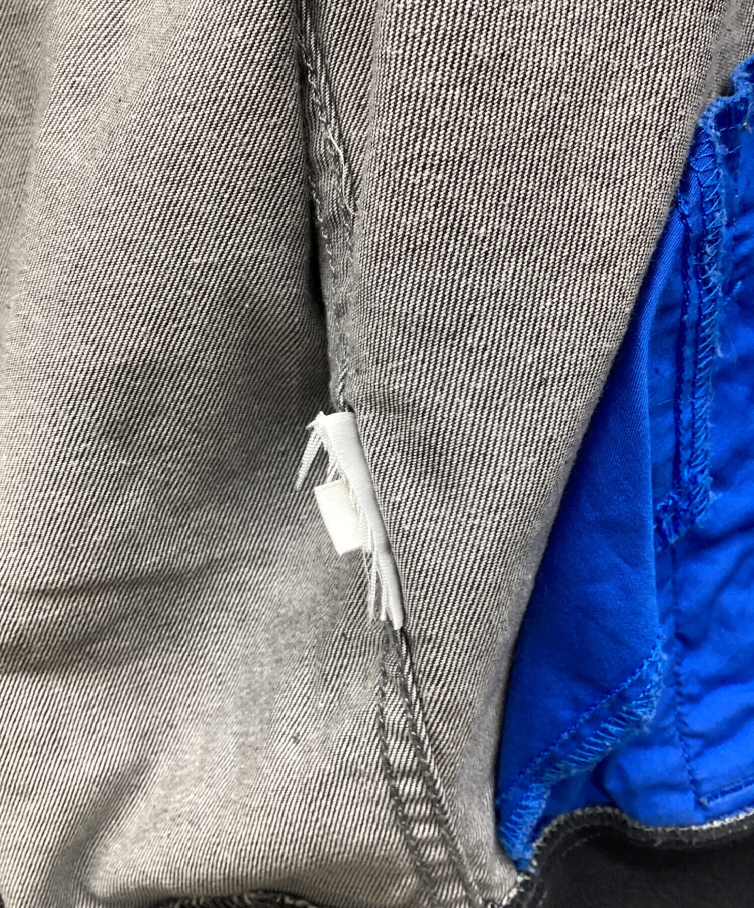 中古・古着通販】adidas (アディダス) デニムブルゾン ブラック サイズ 