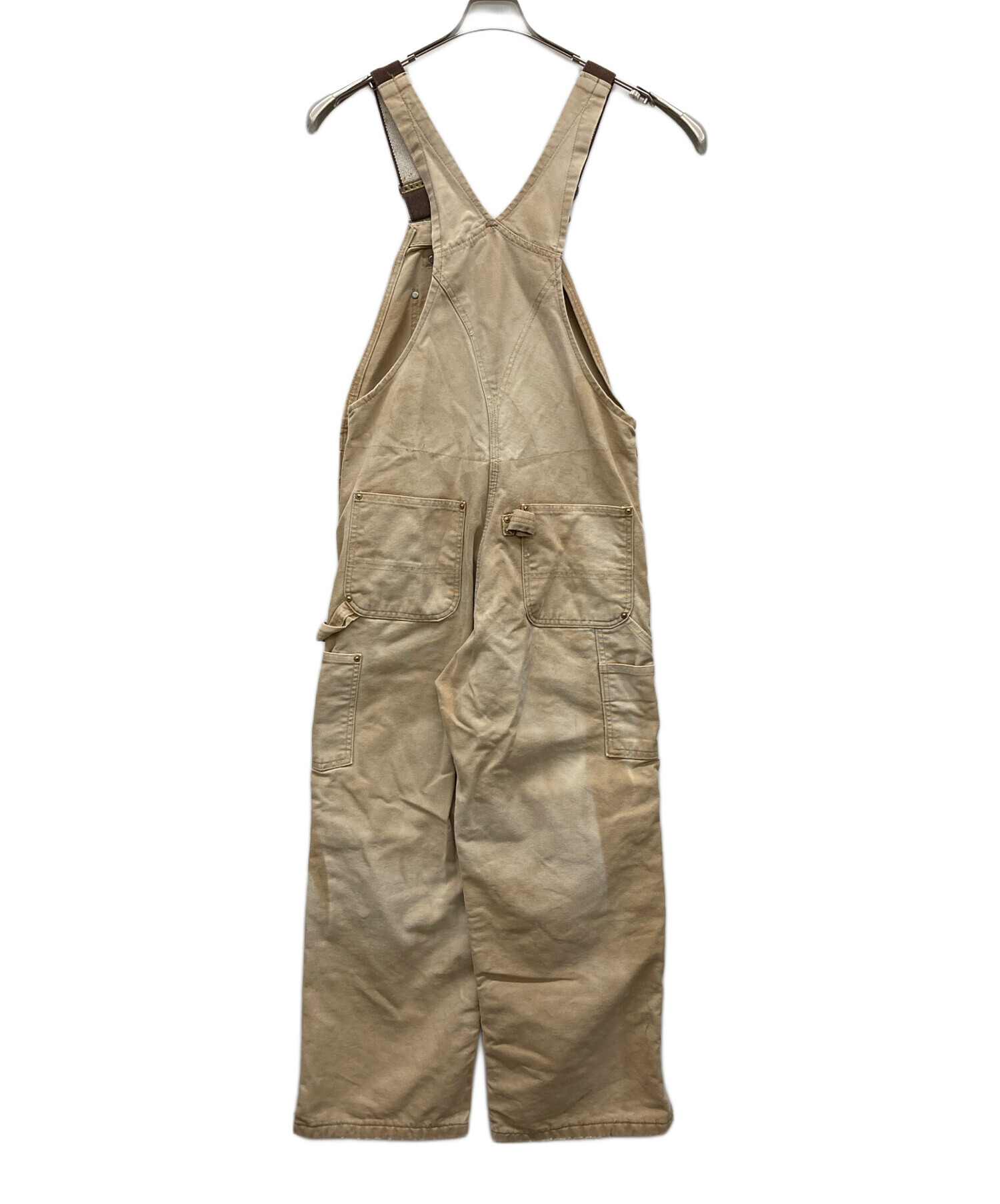 Carhartt オーバーオール ベージュ 中古・古着通販】CarHartt (カーハート) オーバーオール ベージュ