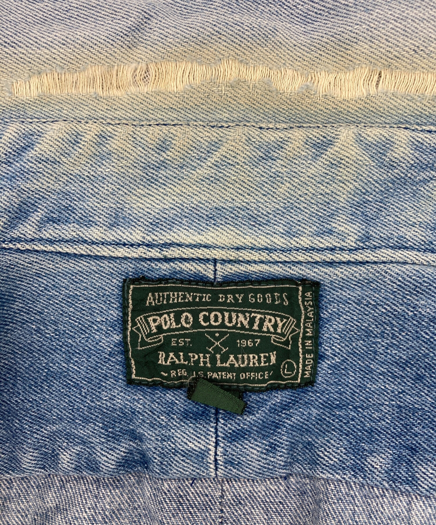 中古・古着通販】POLO COUNTRY (ポロカントリー) デニムシャツ