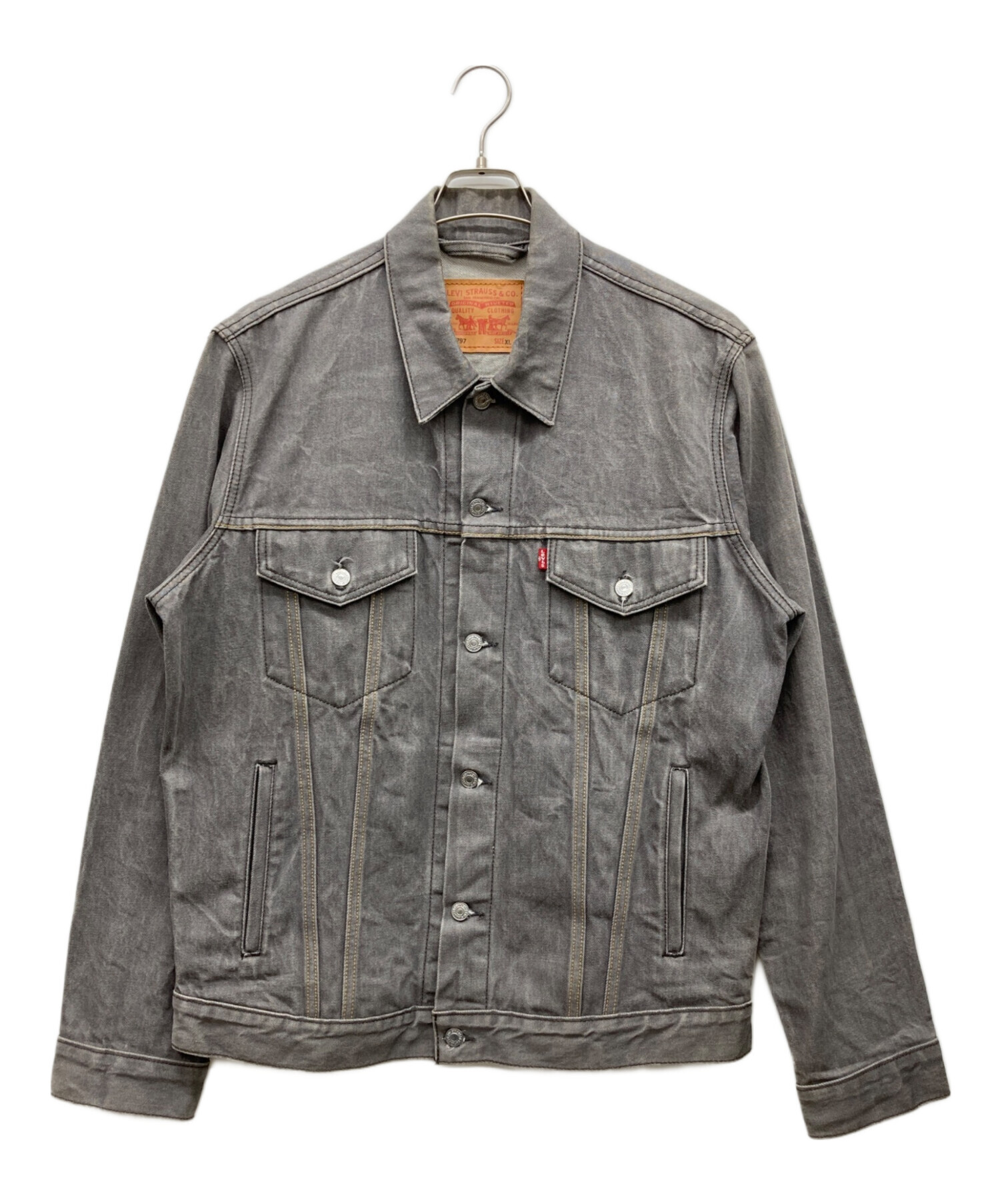 中古・古着通販】LEVI'S (リーバイス) デニムジャケット グレー サイズ