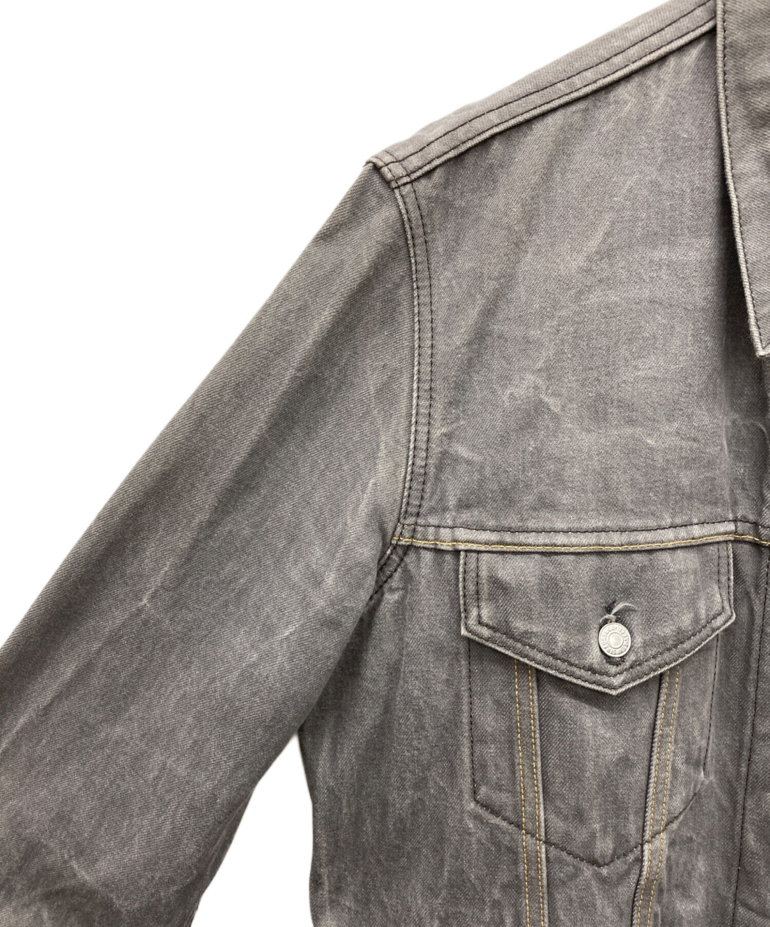 中古・古着通販】LEVI'S (リーバイス) デニムジャケット グレー サイズ