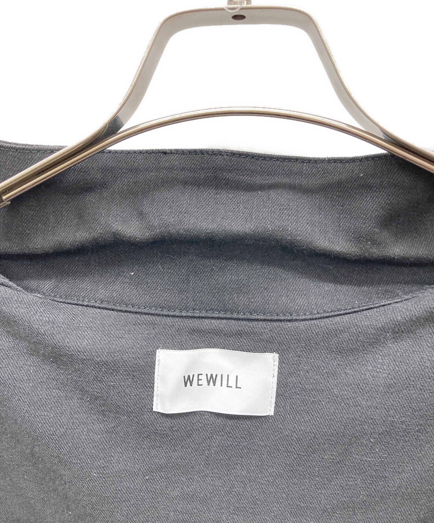 中古・古着通販】WEWILL (ウィーウィル) ブラックデニムジャケット 