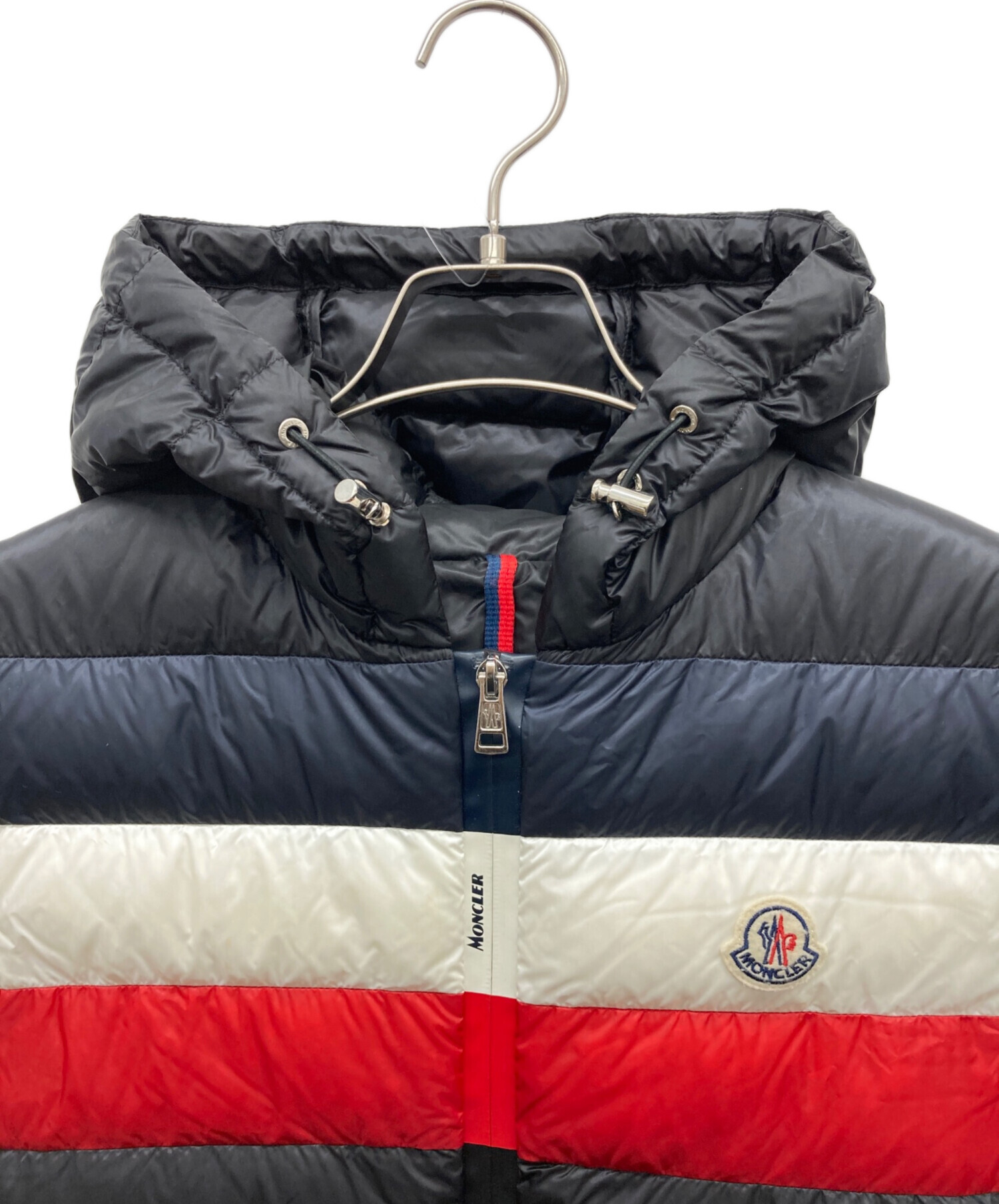 モンクレール　トリコロールカラー TIMOTHE ダウンベスト　Lサイズ 中古・古着通販】MONCLER (モンクレール) TIMOTHE GILET ダウンベスト