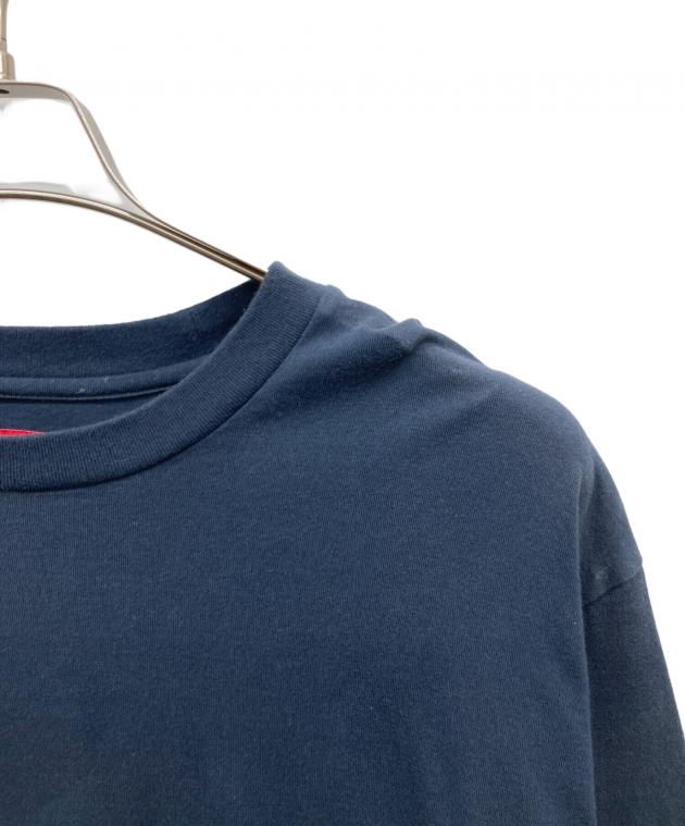 中古・古着通販】Supreme (シュプリーム) 袖ロゴ長袖Tシャツ ネイビー