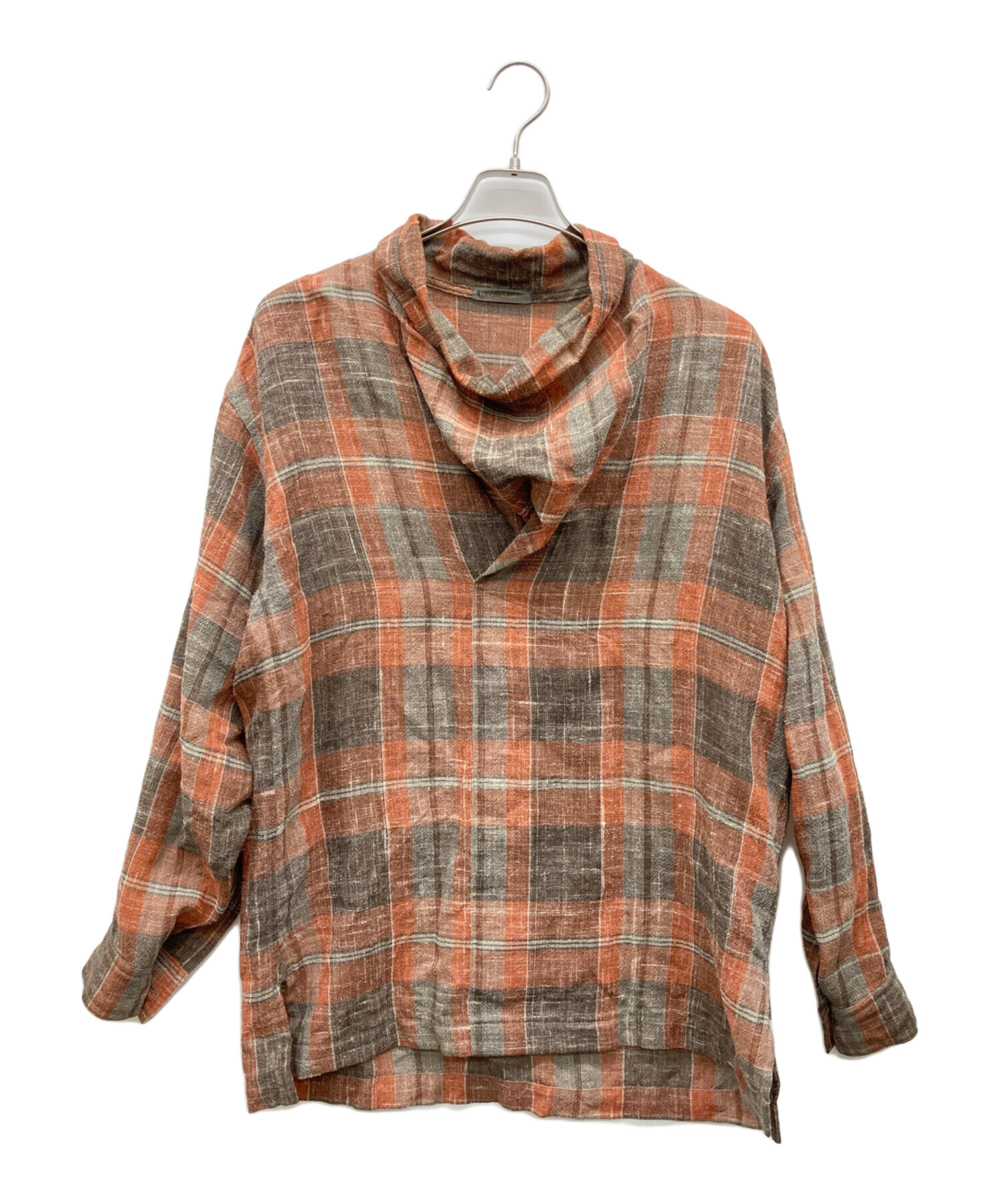 中古・古着通販】ISSEY MIYAKE (イッセイミヤケ) リネンウールチェック 