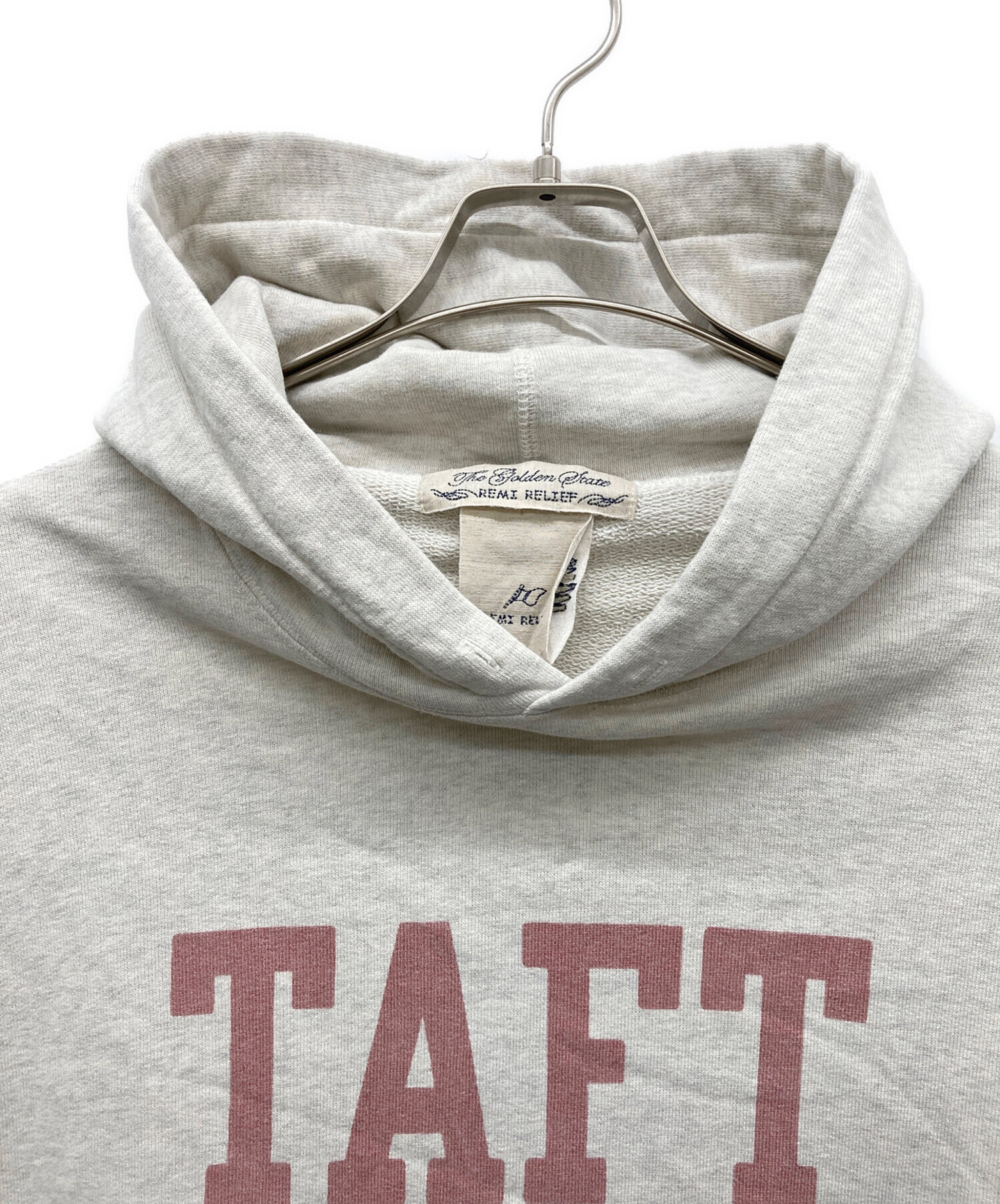 中古・古着通販】REMI RELIEF (レミレリーフ) TAFT HOODIE アイボリー 