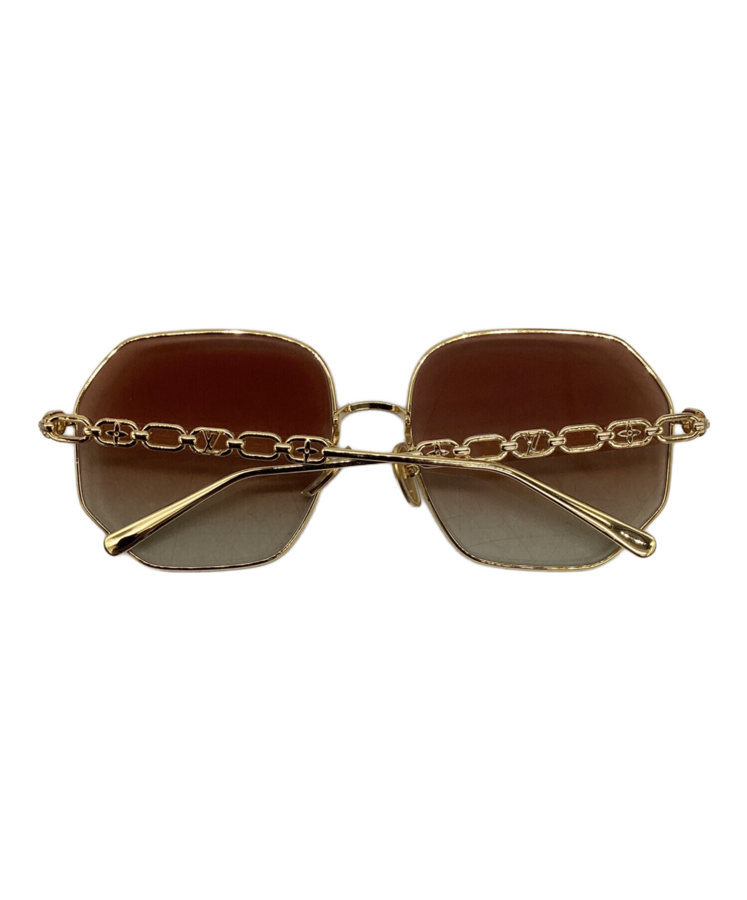 LOUIS VUITTON サングラス　ブラウン茶色 中古・古着通販】LOUIS VUITTON (ルイ ヴィトン) マイLV チェーン