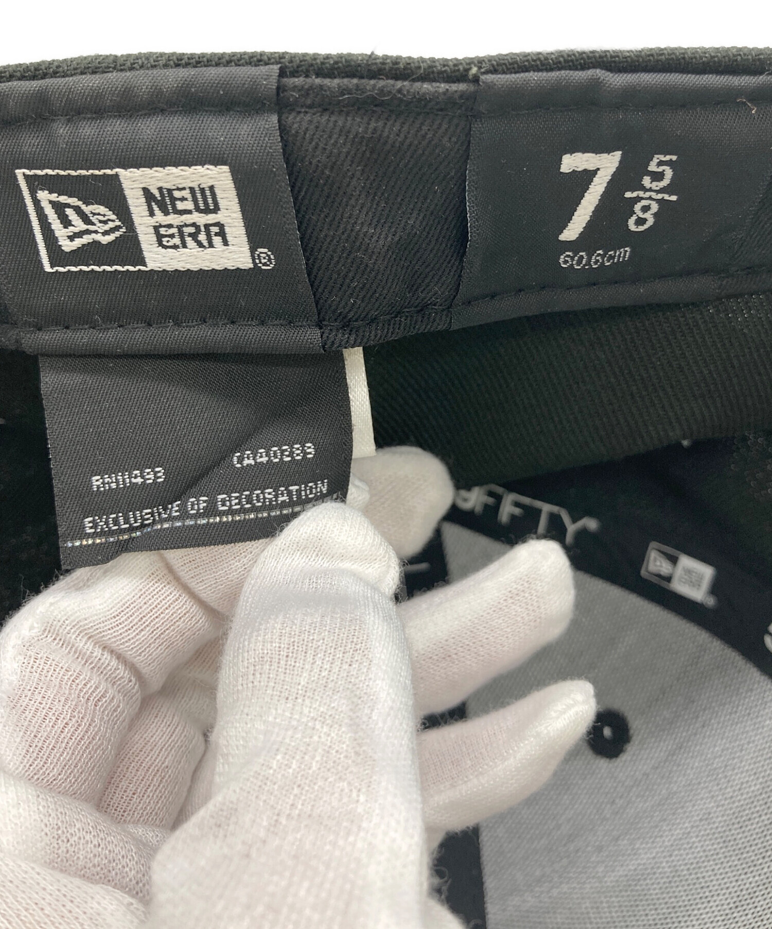 中古・古着通販】New Era (ニューエラ) キャップ ブラック サイズ:7 5 