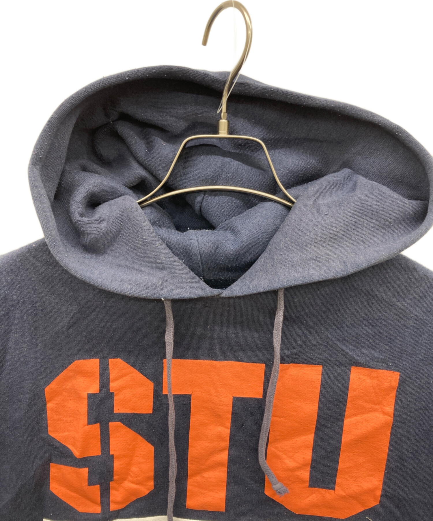 Stüssy 125th. プリント パーカー L ネイビー 中古・古着通販】stussy (ステューシー) 両面プリントパーカー