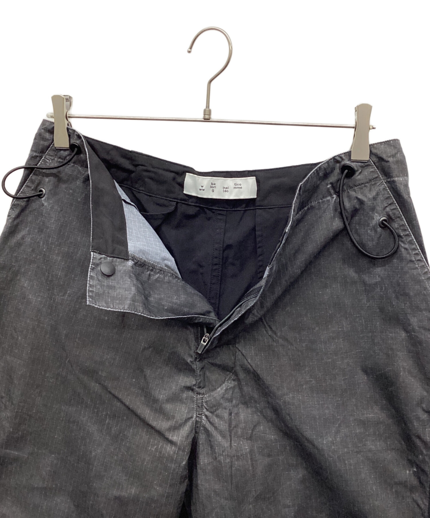 中古・古着通販】BAL (バル) ナイロンパンツ ブラック サイズ:Size 1