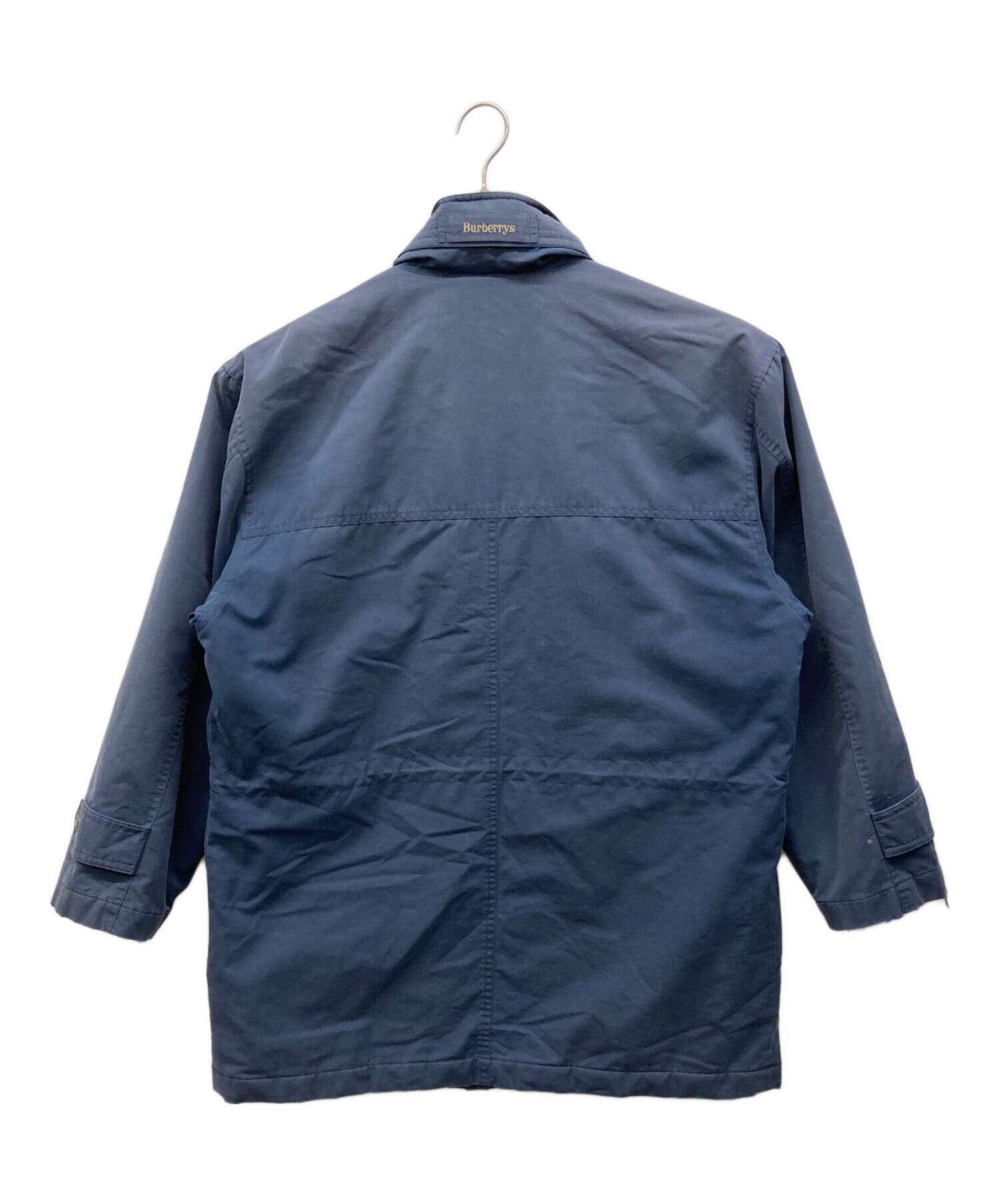 中古・古着通販】BURBERRY (バーバリー) 中綿ハーフコート ネイビー 