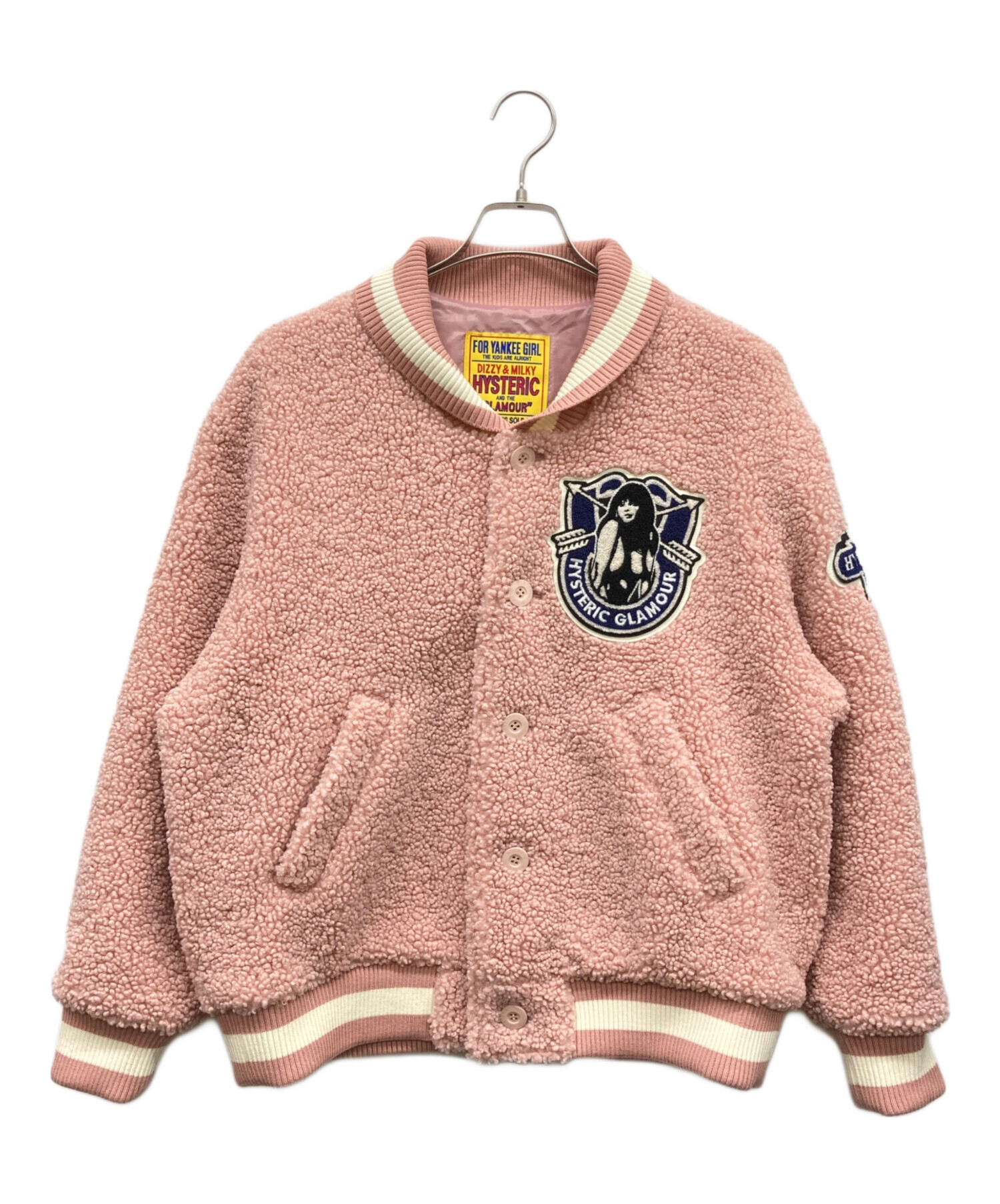 ヒステリックグラマー ワッペン ボアスタジャン アウター フリー 中古・古着通販】Hysteric Glamour (ヒステリックグラマー) COLLEGE