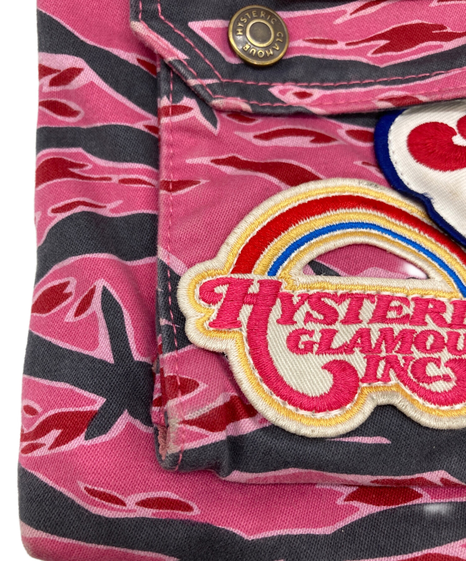 HYSTERIC GLAMOUR ワッペン ショルダーバッグ ピンク 中古・古着通販】Hysteric Glamour (ヒステリックグラマー) ショルダー