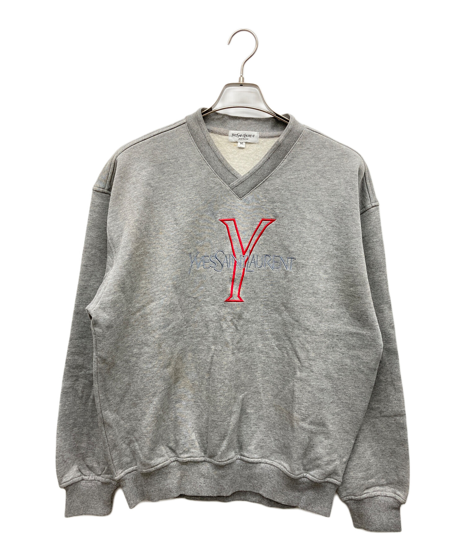 貴重【美品】YSL ヴィンテージ スウェット トレーナー 古着 希少】YSL Yves Saint Laurent イヴサンローラン スウェット
