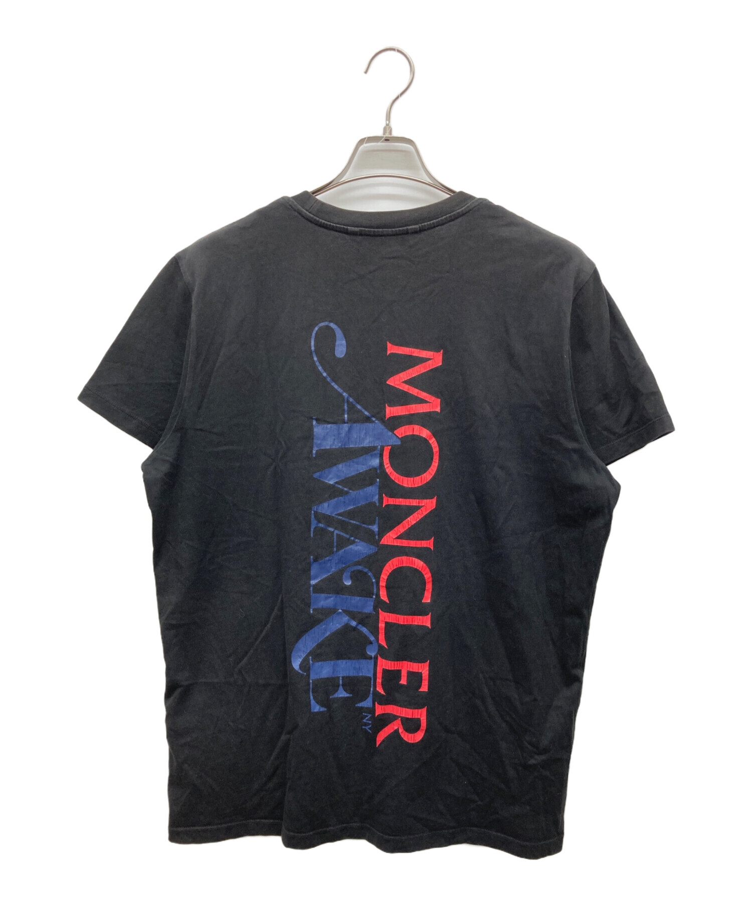モンクレールAWAKE コラボ　ブラック Tシャツ黒 中古・古着通販】MONCLER (モンクレール) AWAKE NY (アウェイク