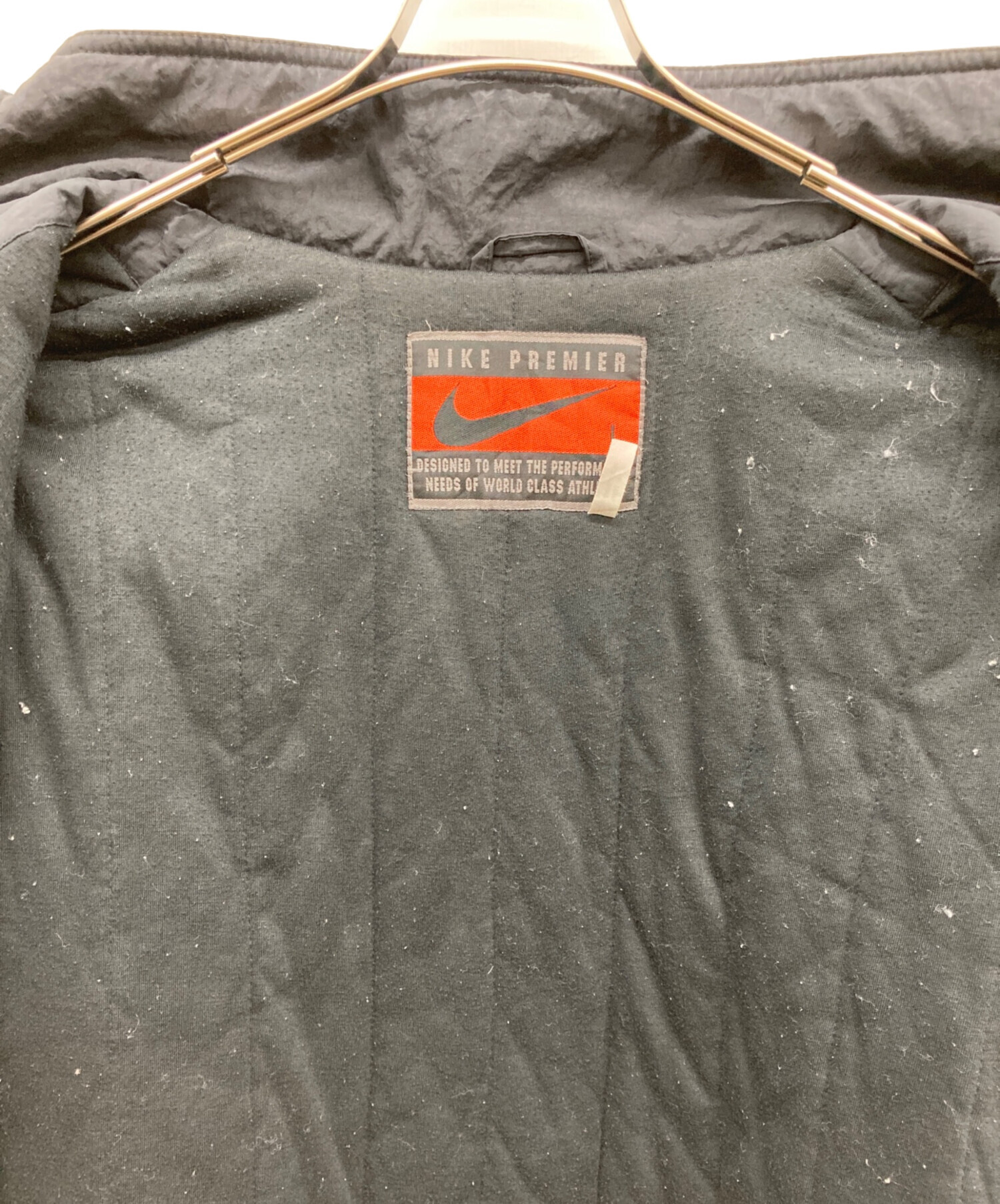 中古・古着通販】NIKE (ナイキ) 90s中綿ナイロンジャケット ブラック
