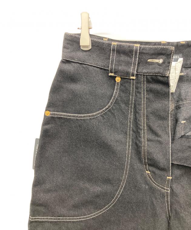 中古・古着通販】CHANEL (シャネル) ワイドショートデニムパンツ