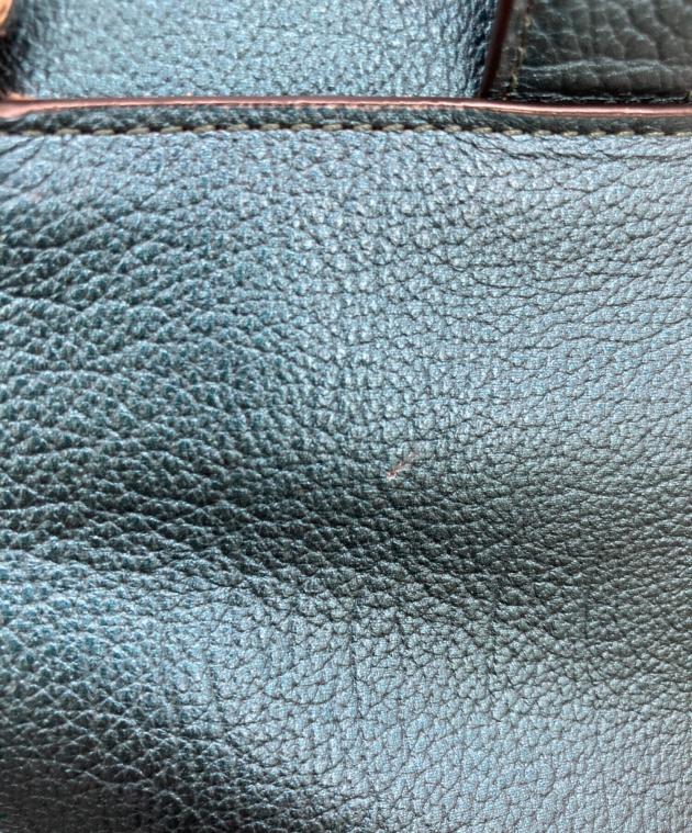 中古・古着通販】COACH (コーチ) スタッズトートバッグ ネイビー