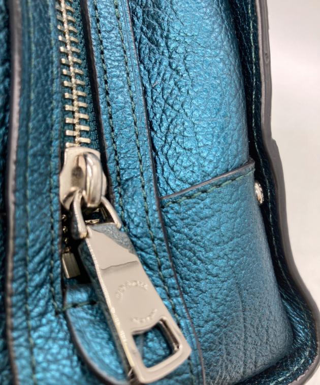 中古・古着通販】COACH (コーチ) スタッズトートバッグ ネイビー