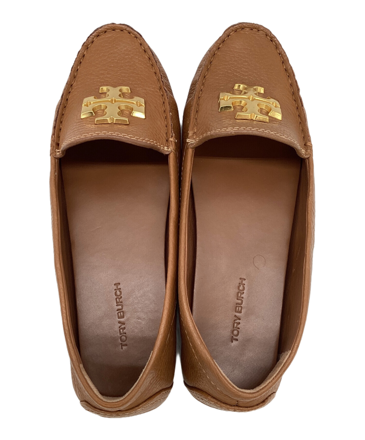 中古・古着通販】TORY BURCH (トリーバーチ) EVERLY DRIVER ブラウン 