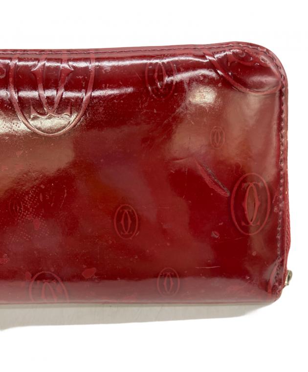 中古・古着通販】Cartier (カルティエ) 長財布 ボルドー｜ブランド