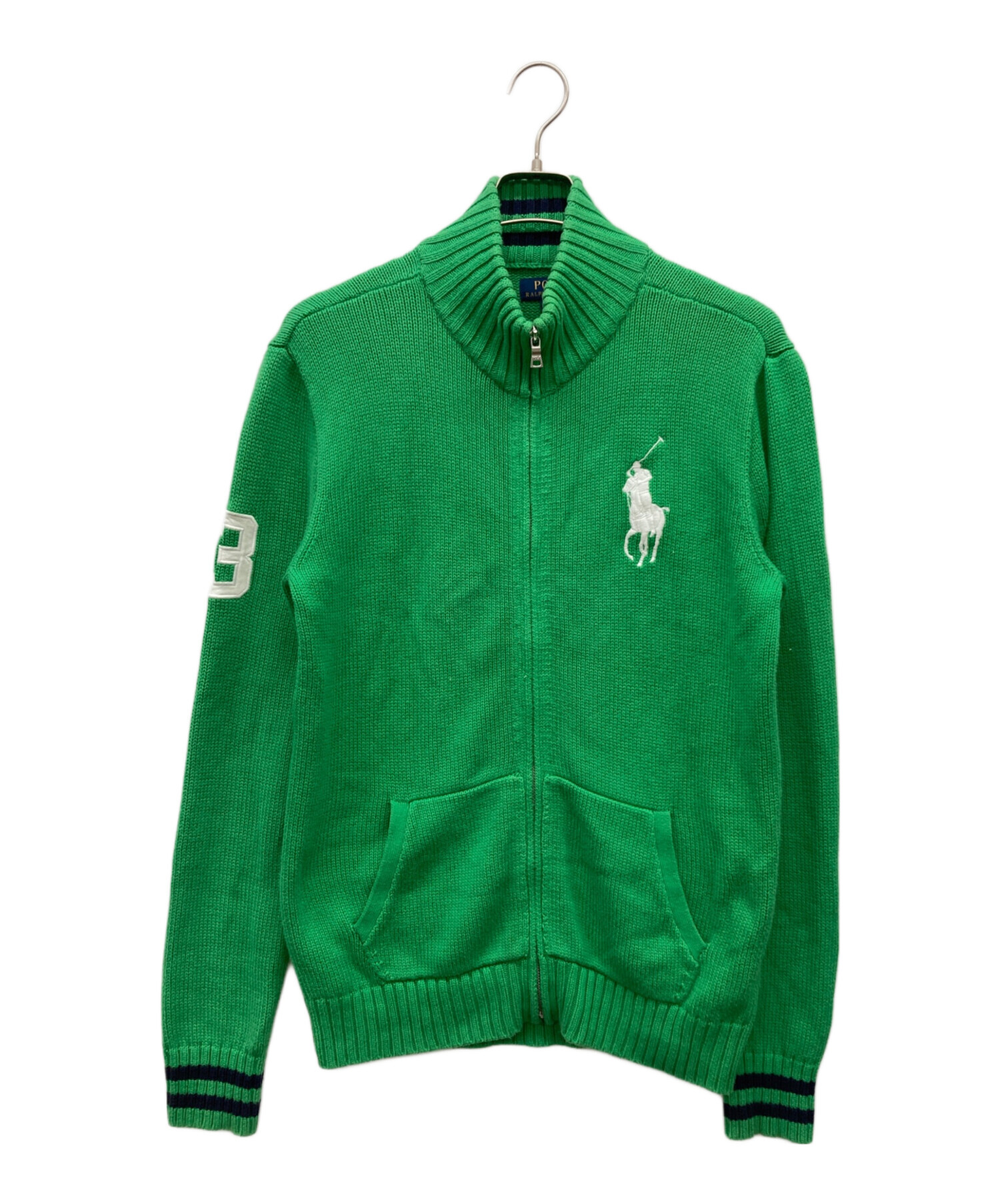 【ポロラルフローレン】ニットジャケット TOKYO 東京 サイズM ビッグポニー 中古・古着通販】POLO RALPH LAUREN (ポロ・ラルフローレン) ビッグ