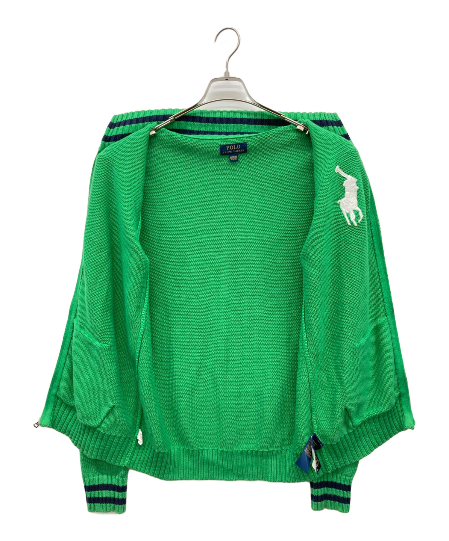 【ポロラルフローレン】ニットジャケット TOKYO 東京 サイズM ビッグポニー 中古・古着通販】POLO RALPH LAUREN (ポロ・ラルフローレン) ビッグ