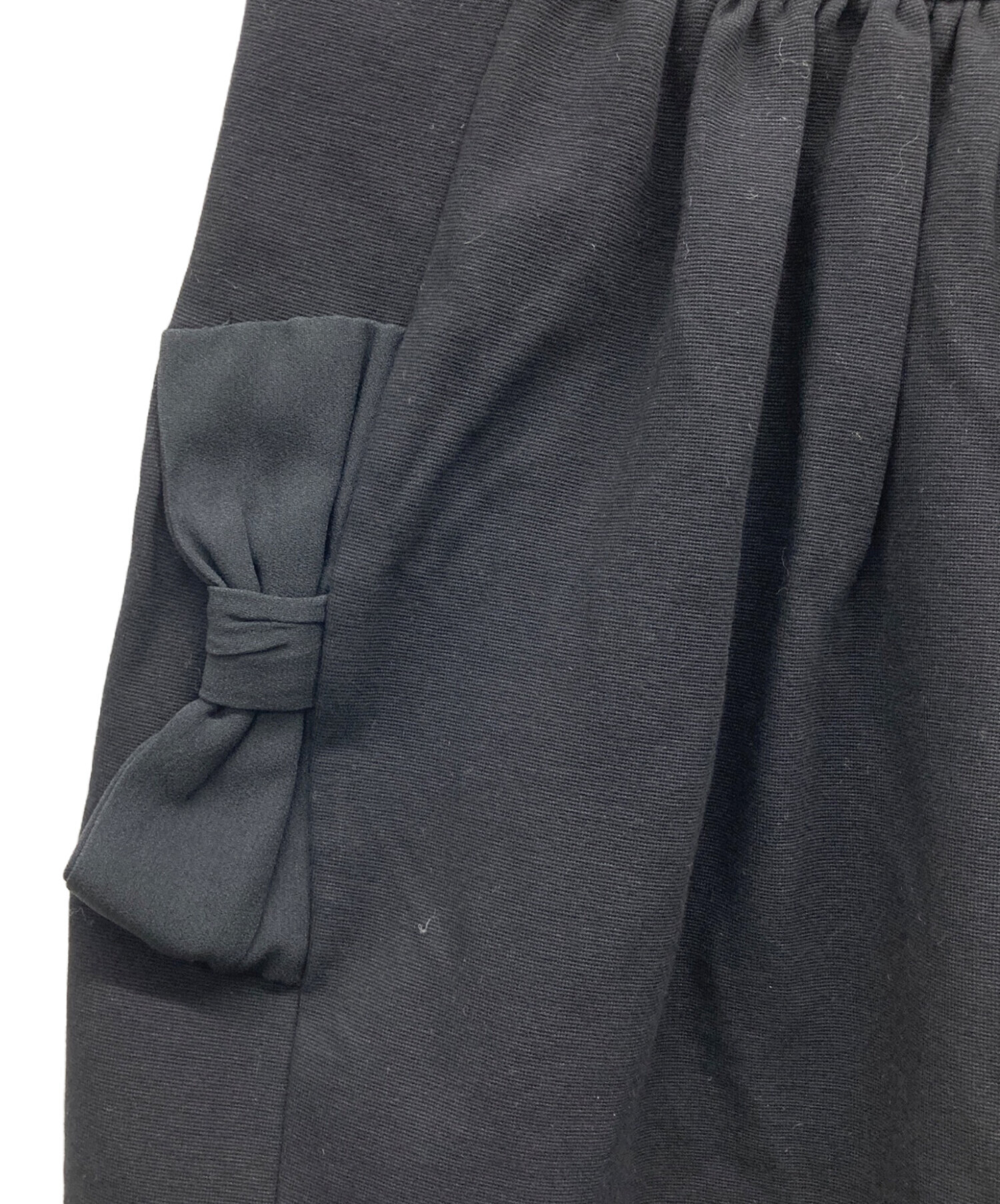 中古・古着通販】PRADA (プラダ) リボンノースリーブワンピース